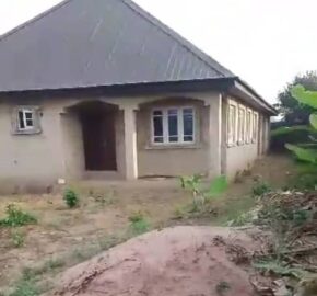 75% Completed Bungalow Consisting of  3-Bedroom Front Flat and 2-Bedroom Rear Flat