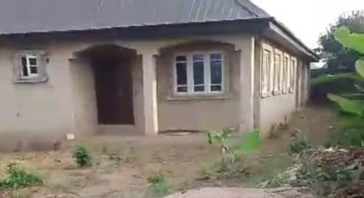 75% Completed Bungalow Consisting of  3-Bedroom Front Flat and 2-Bedroom Rear Flat
