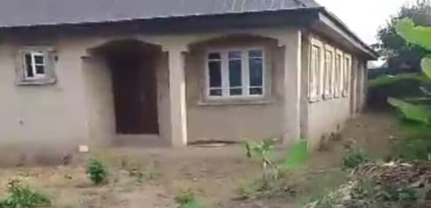 75% Completed Bungalow Consisting of  3-Bedroom Front Flat and 2-Bedroom Rear Flat