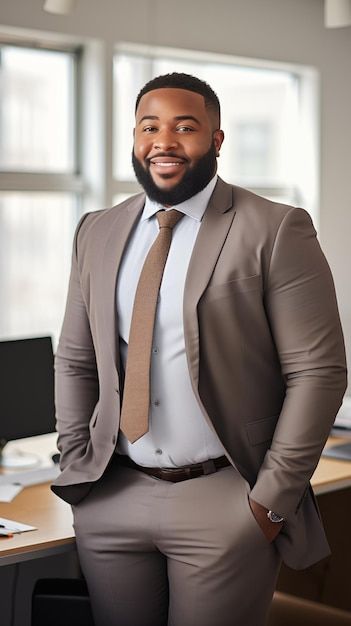 corporate man smiling to the camera